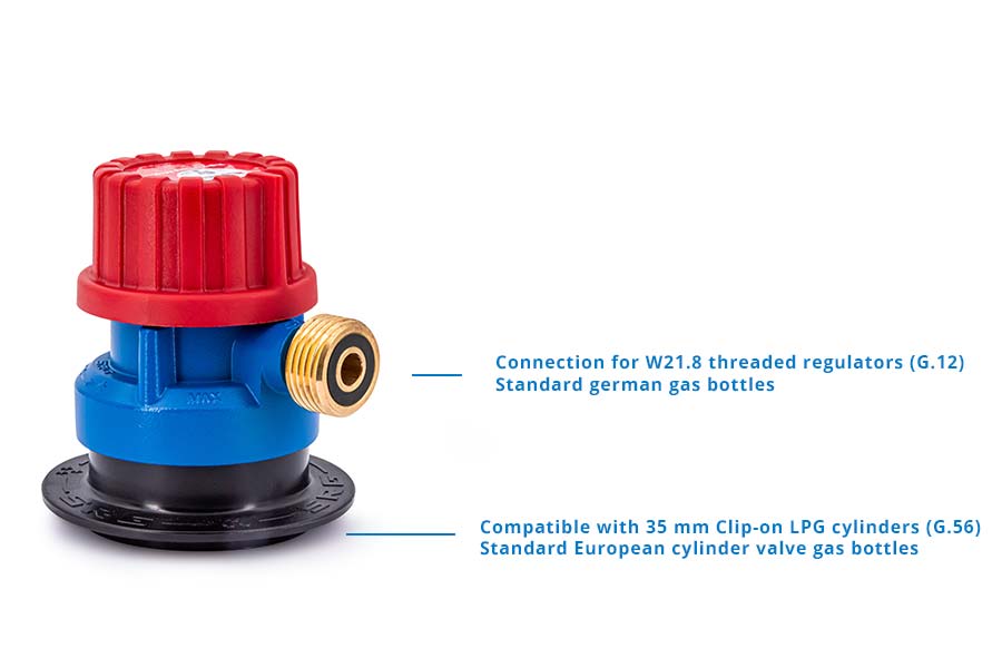 LPG Gas Bottle Adapter German Regulator