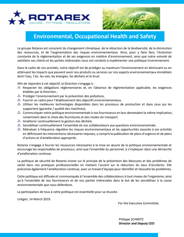 Quality, Safety & Environment Policy – English